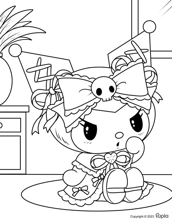 31 Exciting Kuromi Coloring Pages Printable 15