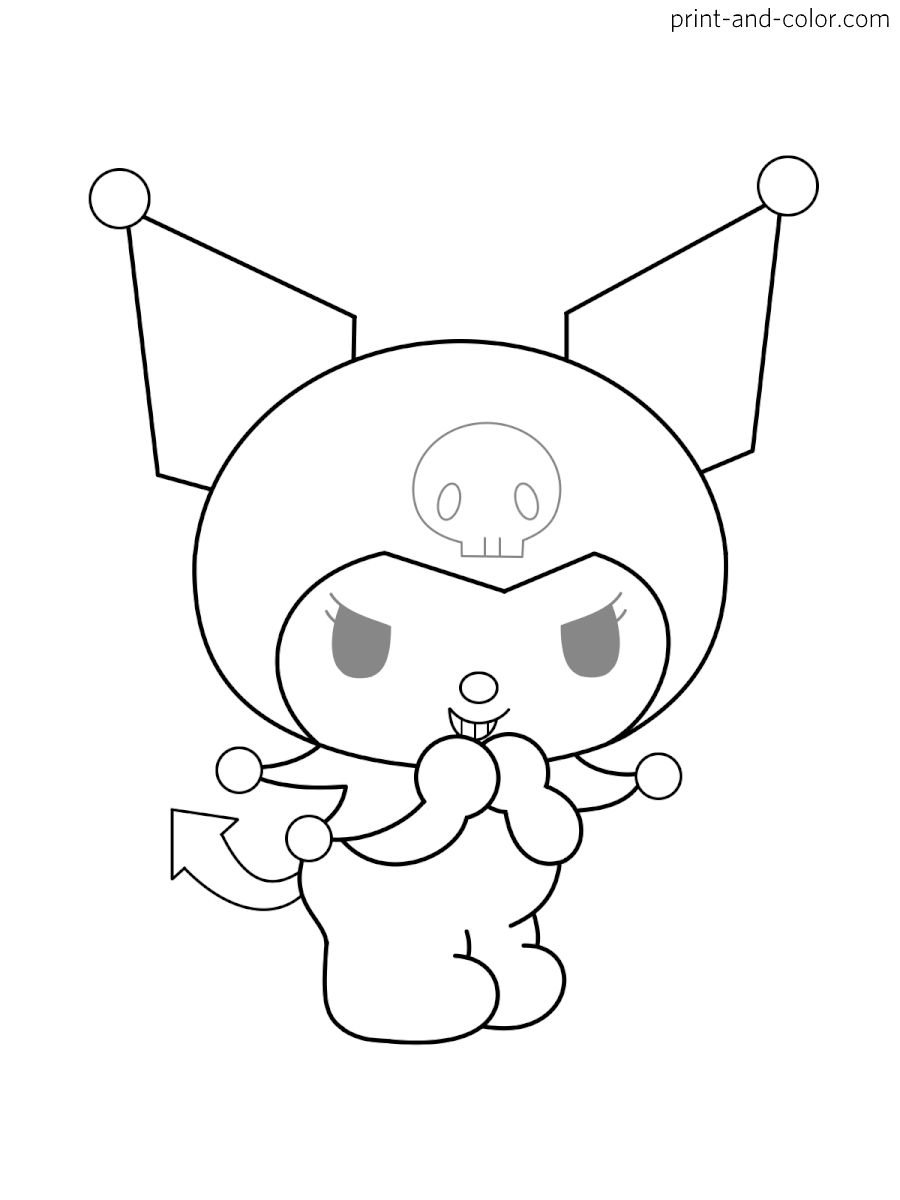 31 Exciting Kuromi Coloring Pages Printable 19