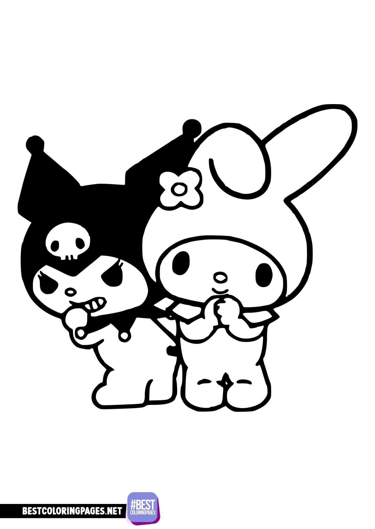 31 Exciting Kuromi Coloring Pages Printable 25