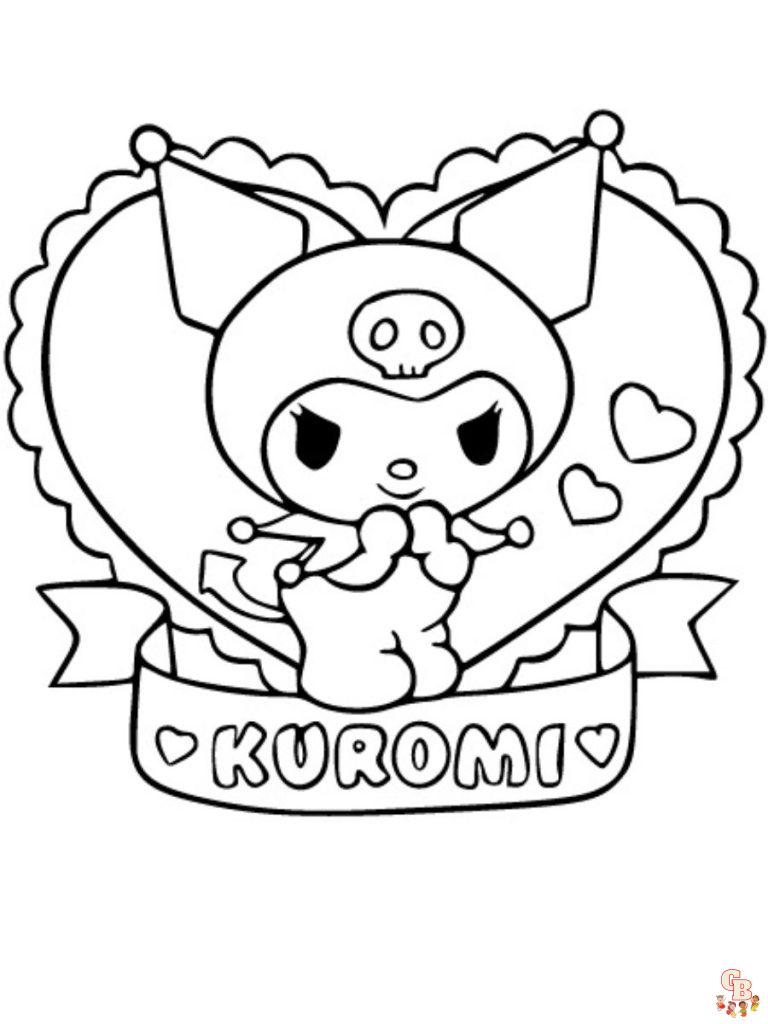 31 Exciting Kuromi Coloring Pages Printable 27