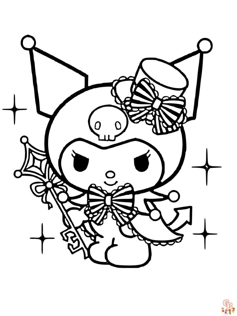 31 Exciting Kuromi Coloring Pages Printable 29