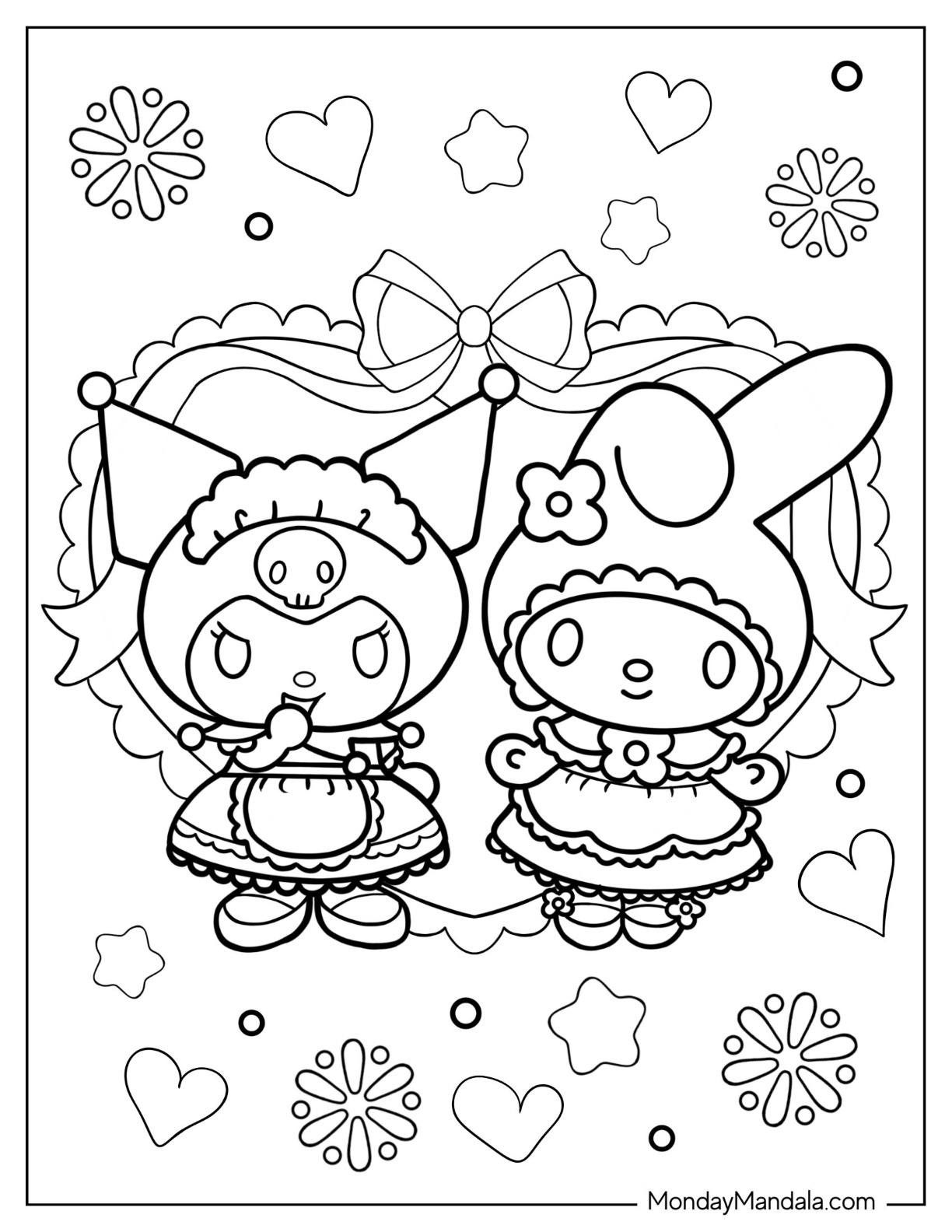 31 Exciting Kuromi Coloring Pages Printable 34