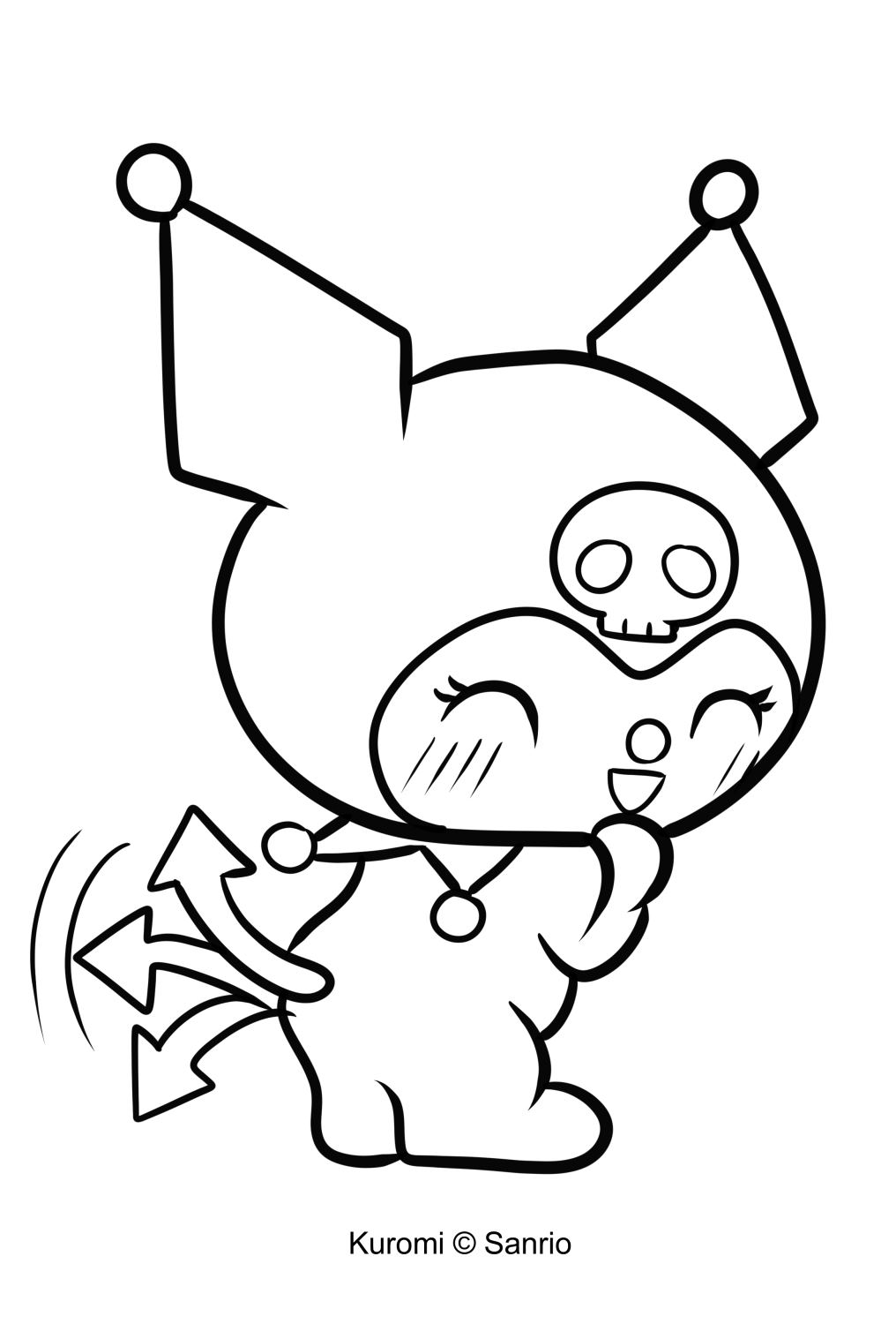 31 Exciting Kuromi Coloring Pages Printable 35