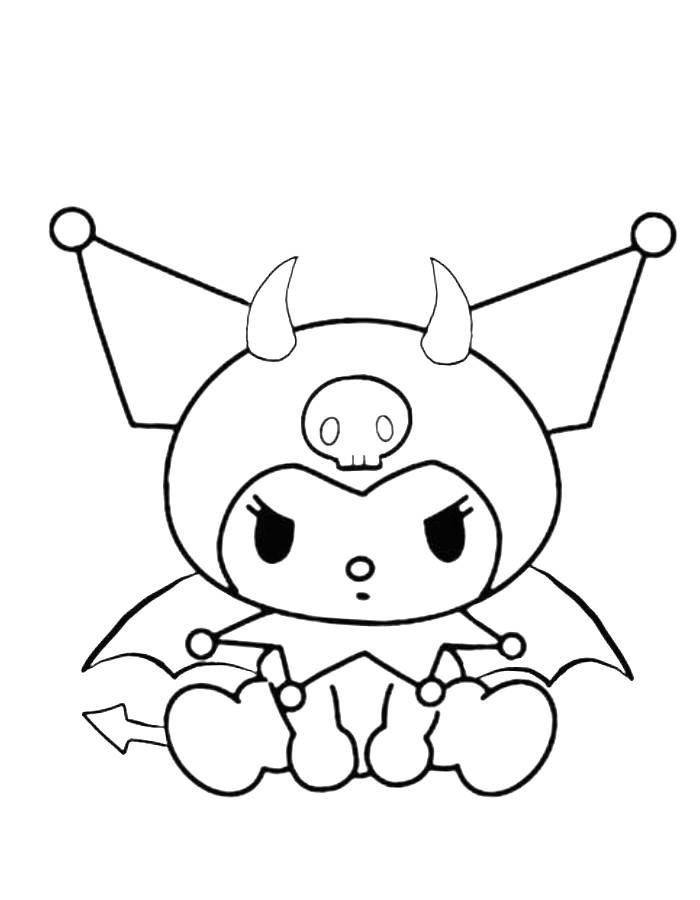 31 Exciting Kuromi Coloring Pages Printable 6