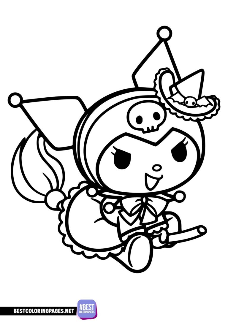 31 Exciting Kuromi Coloring Pages Printable 7