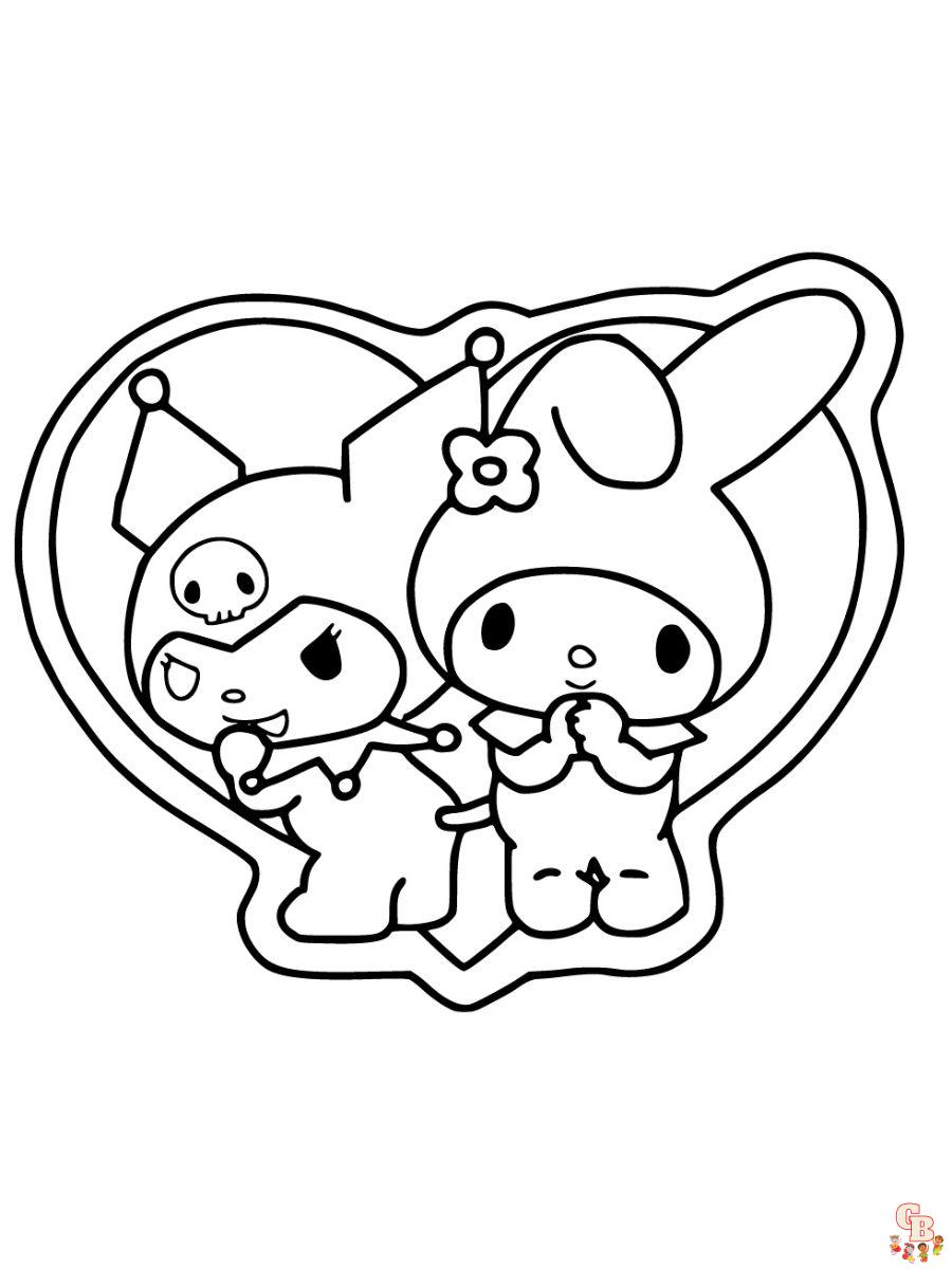 31 Exciting Kuromi Coloring Pages Printable 8