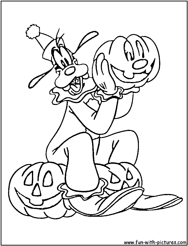 31 Goofy Halloween Coloring Pages Printable 25