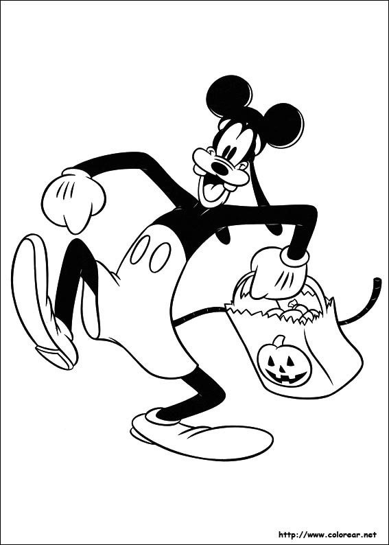 31 Goofy Halloween Coloring Pages Printable 27