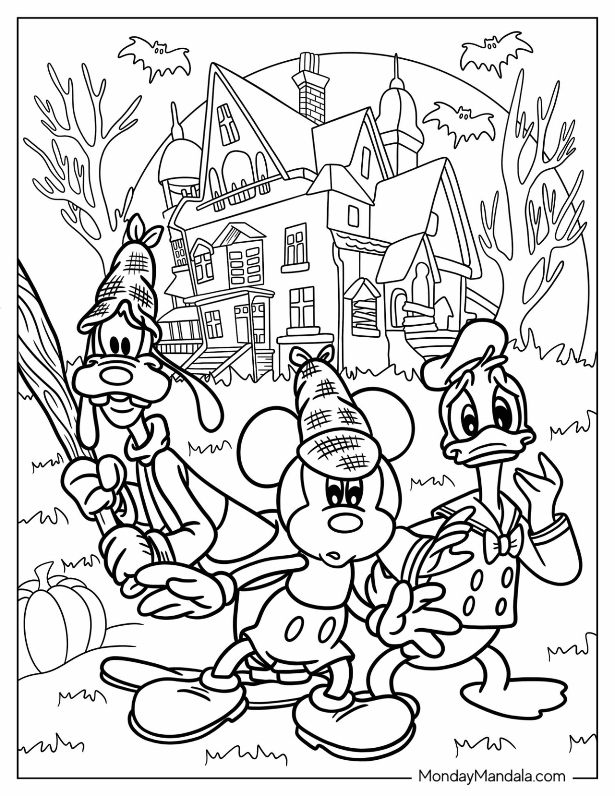 31 Goofy Halloween Coloring Pages Printable 28