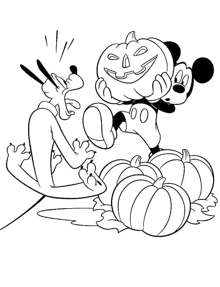 31 Goofy Halloween Coloring Pages Printable 4