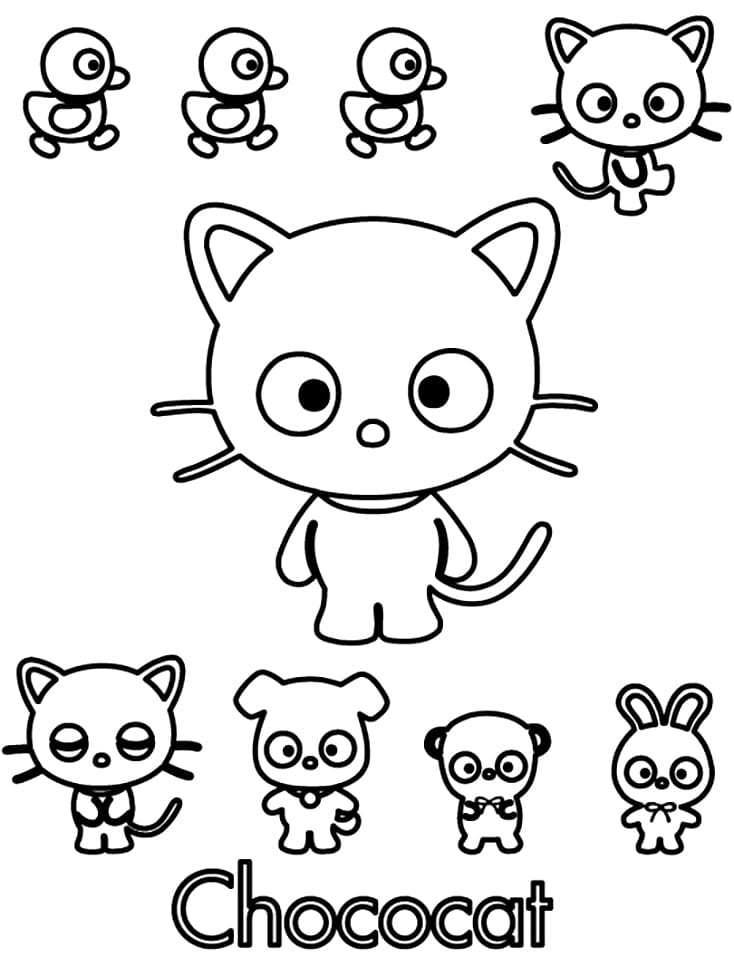 32 Fun Chococat Coloring Pages Printable 1