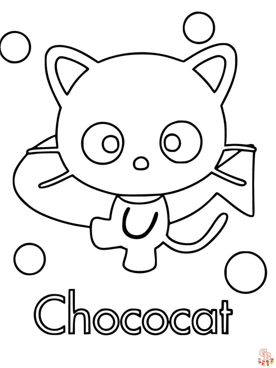 32 Fun Chococat Coloring Pages Printable 8