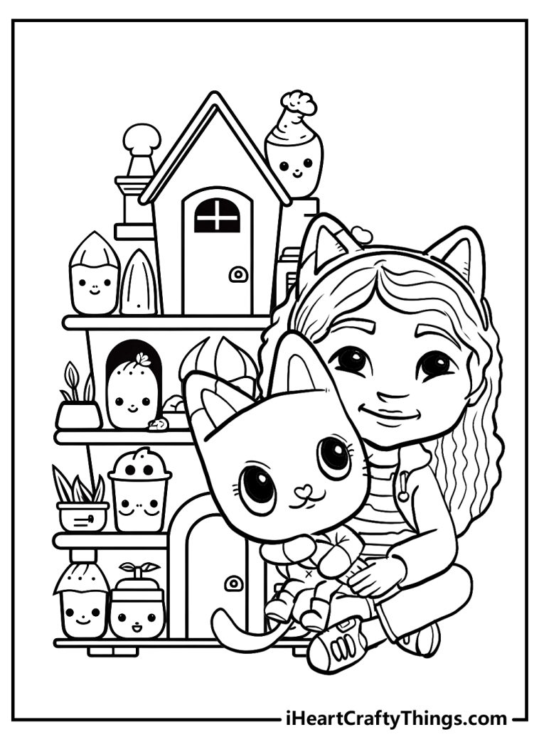 32 Gabby's Dollhouse Coloring Pages 14