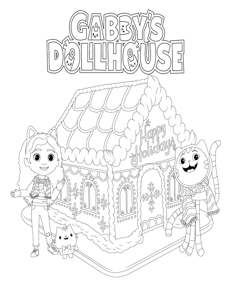 32 Gabby's Dollhouse Coloring Pages 18