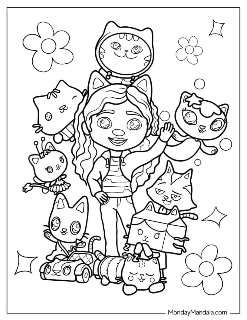 32 Gabby's Dollhouse Coloring Pages 19