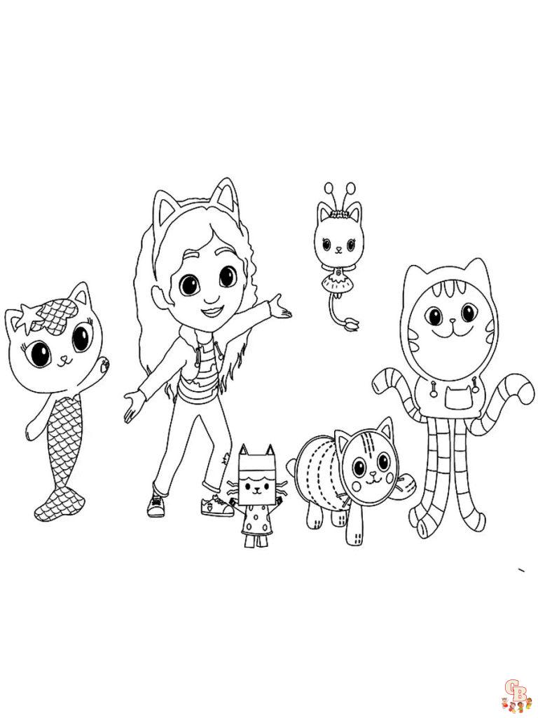 32 Gabby's Dollhouse Coloring Pages 2