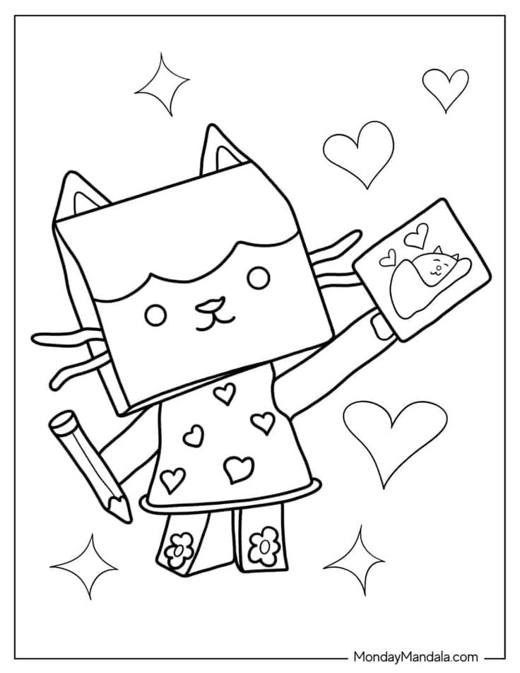 32 Gabby's Dollhouse Coloring Pages 22