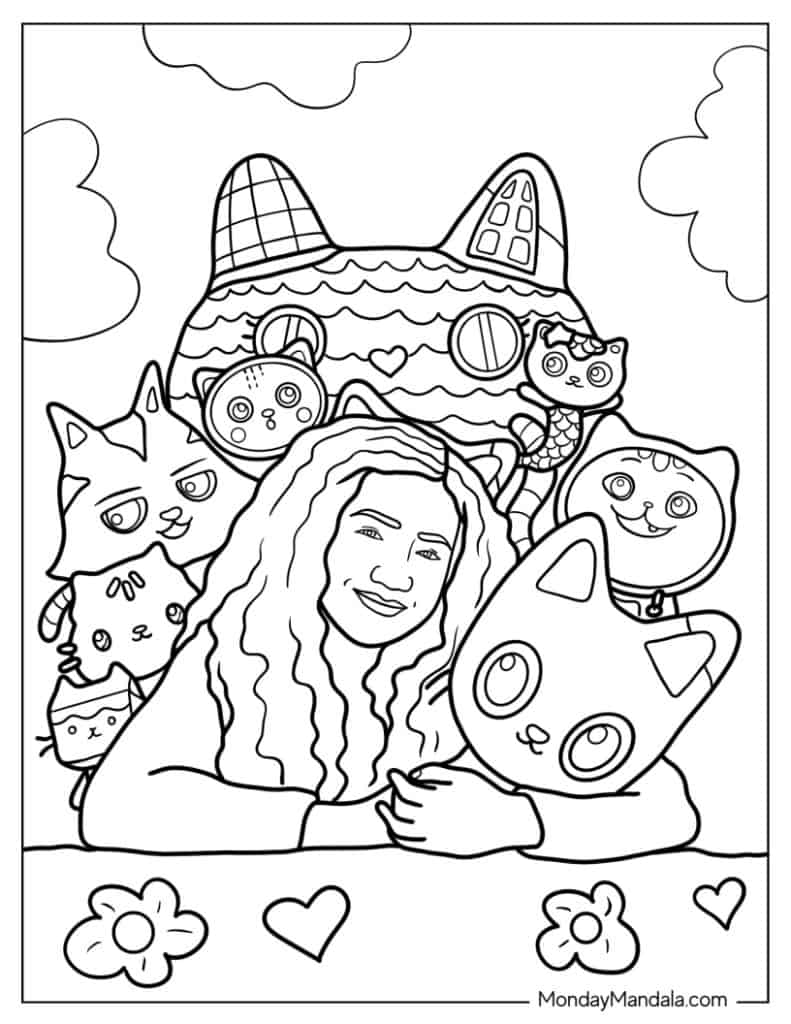 32 Gabby's Dollhouse Coloring Pages 23