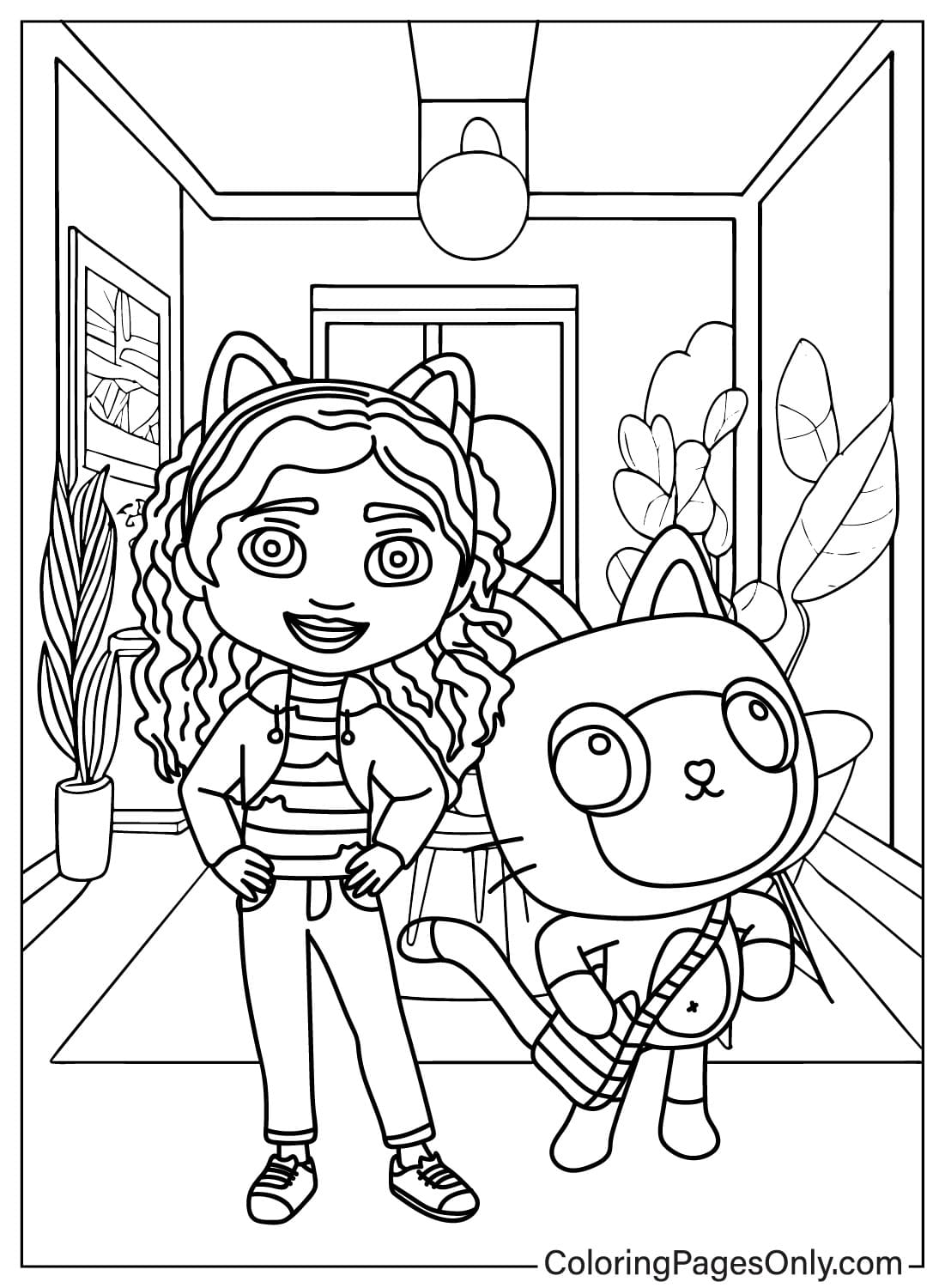 32 Gabby's Dollhouse Coloring Pages 4