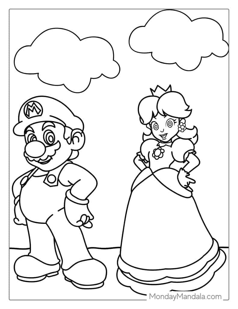 32 Super Mario Odyssey Coloring Pages Printable 22