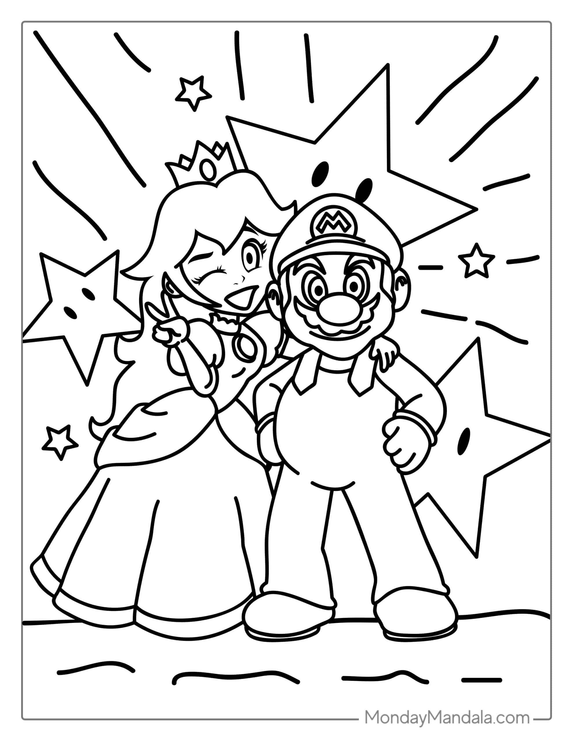 32 Super Mario Odyssey Coloring Pages Printable 23