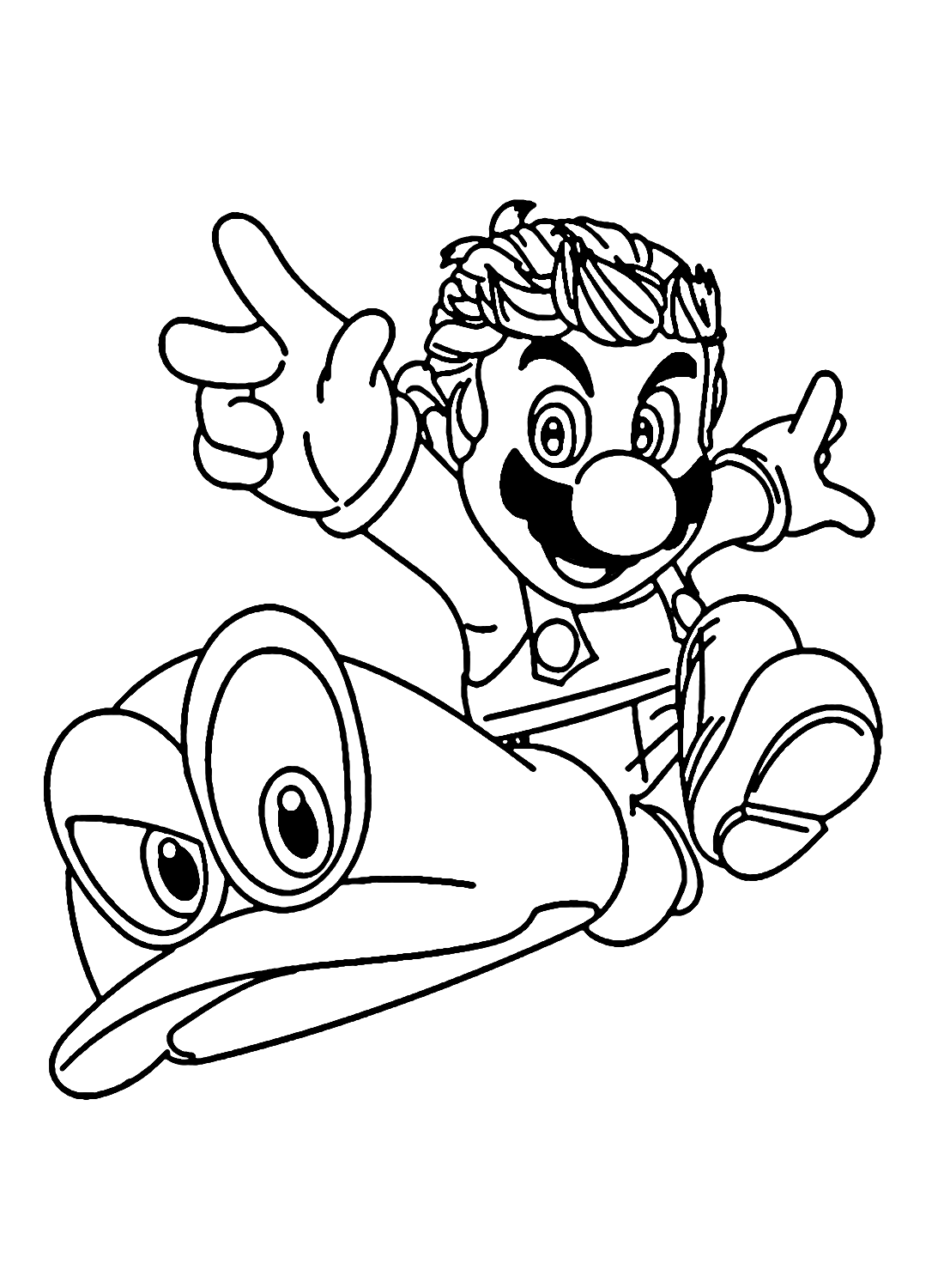 32 Super Mario Odyssey Coloring Pages Printable 26