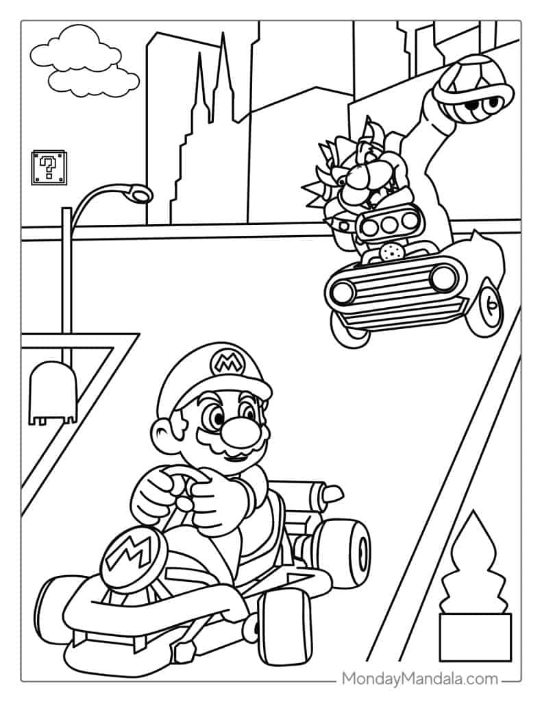 33 Mario Coloring Pages Printable Fun 23