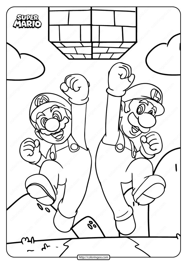 33 Mario Coloring Pages Printable Fun 31