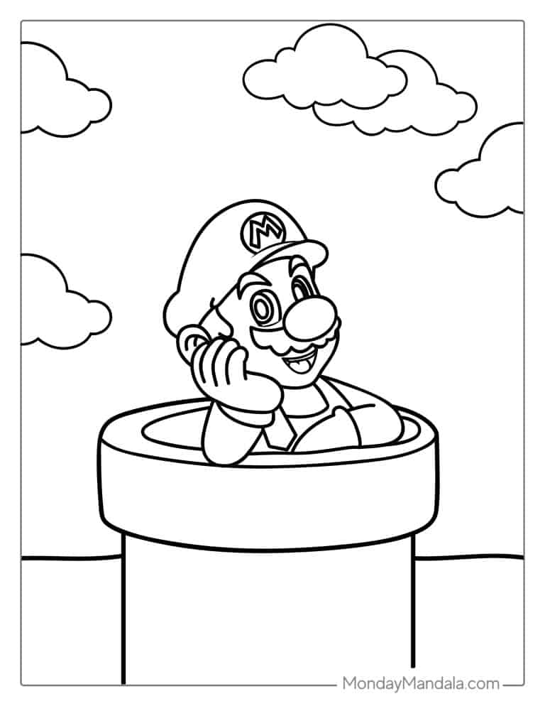 33 Mario Coloring Pages Printable Fun 4