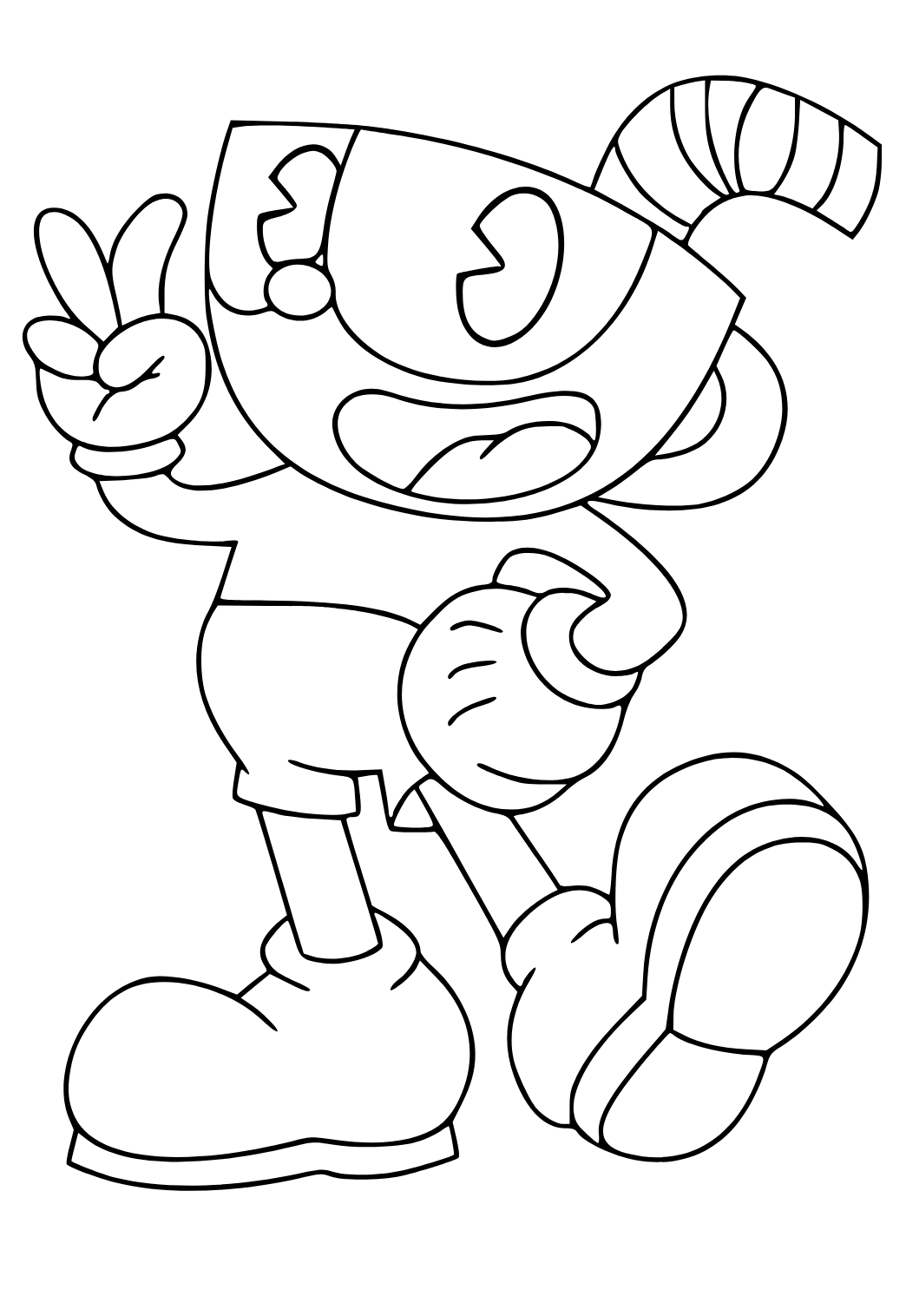 41+ Fun Cuphead Coloring Pages Printable