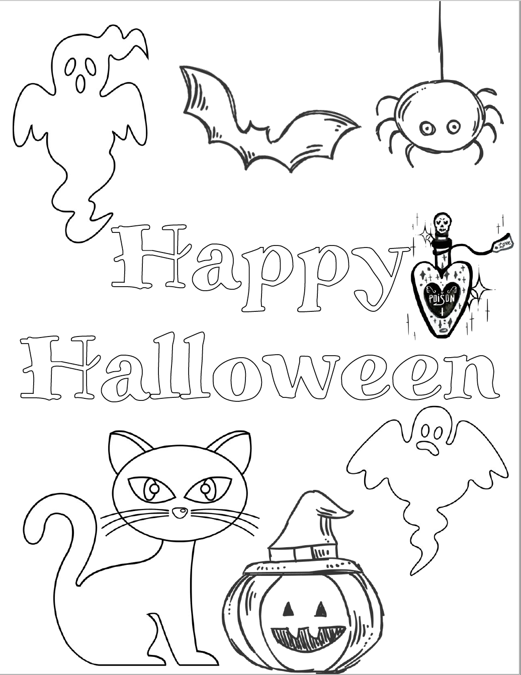 35 Free Halloween Coloring Pages for 2024 27