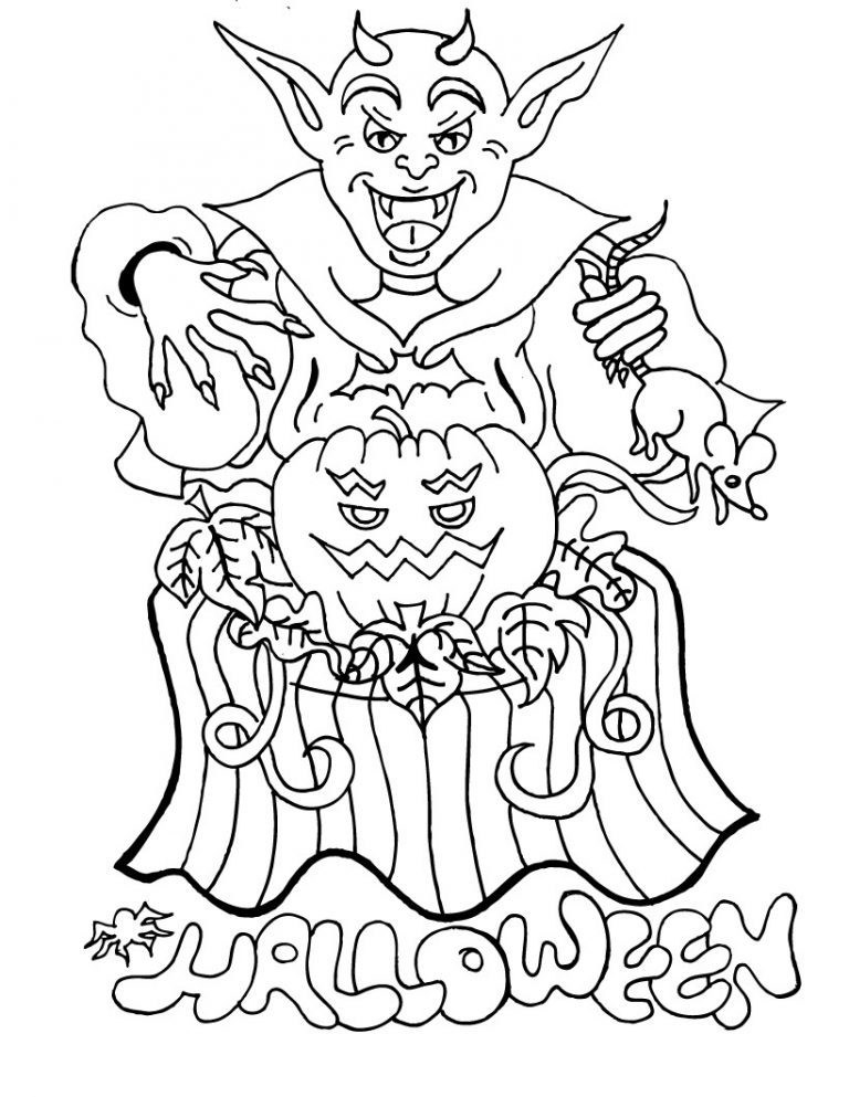 35 Free Halloween Coloring Pages for 2024 3