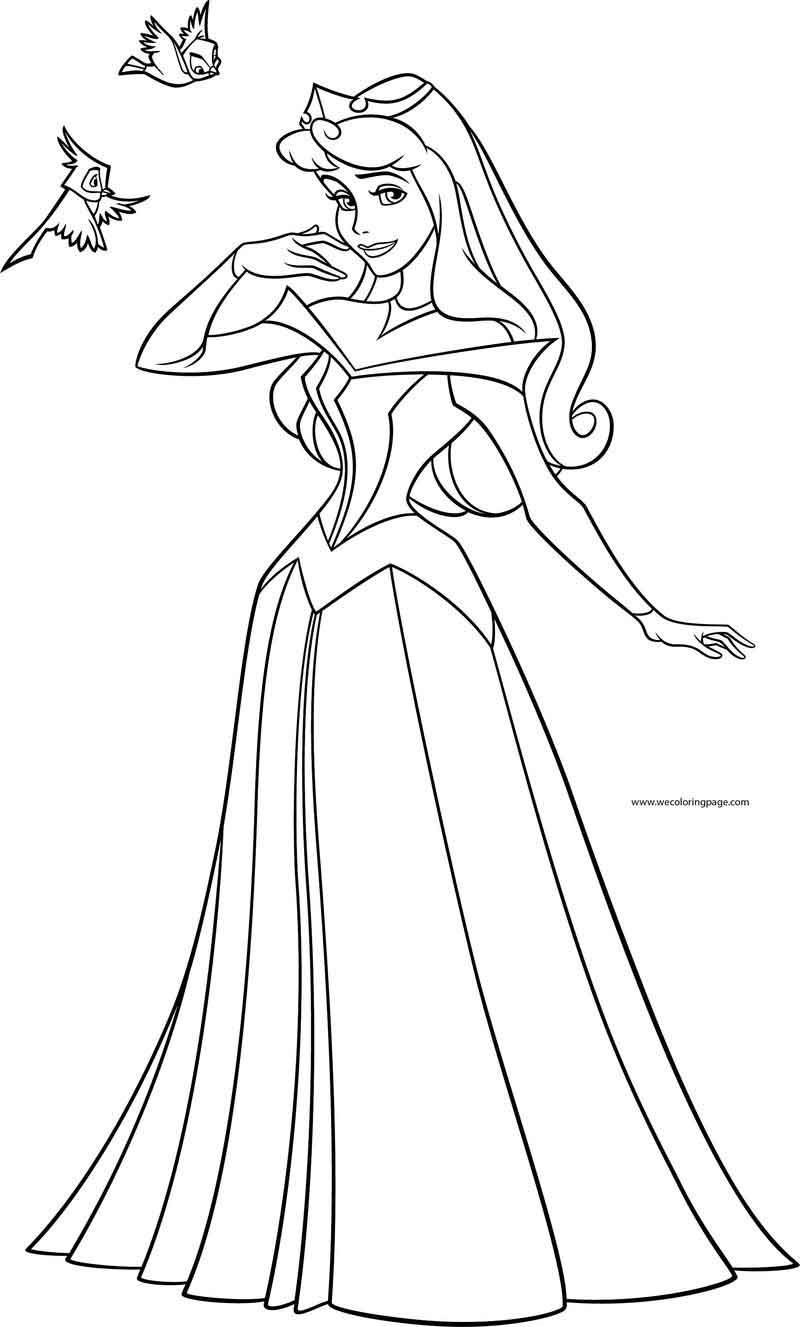 103+ Lovely Aurora Coloring Pages Printable