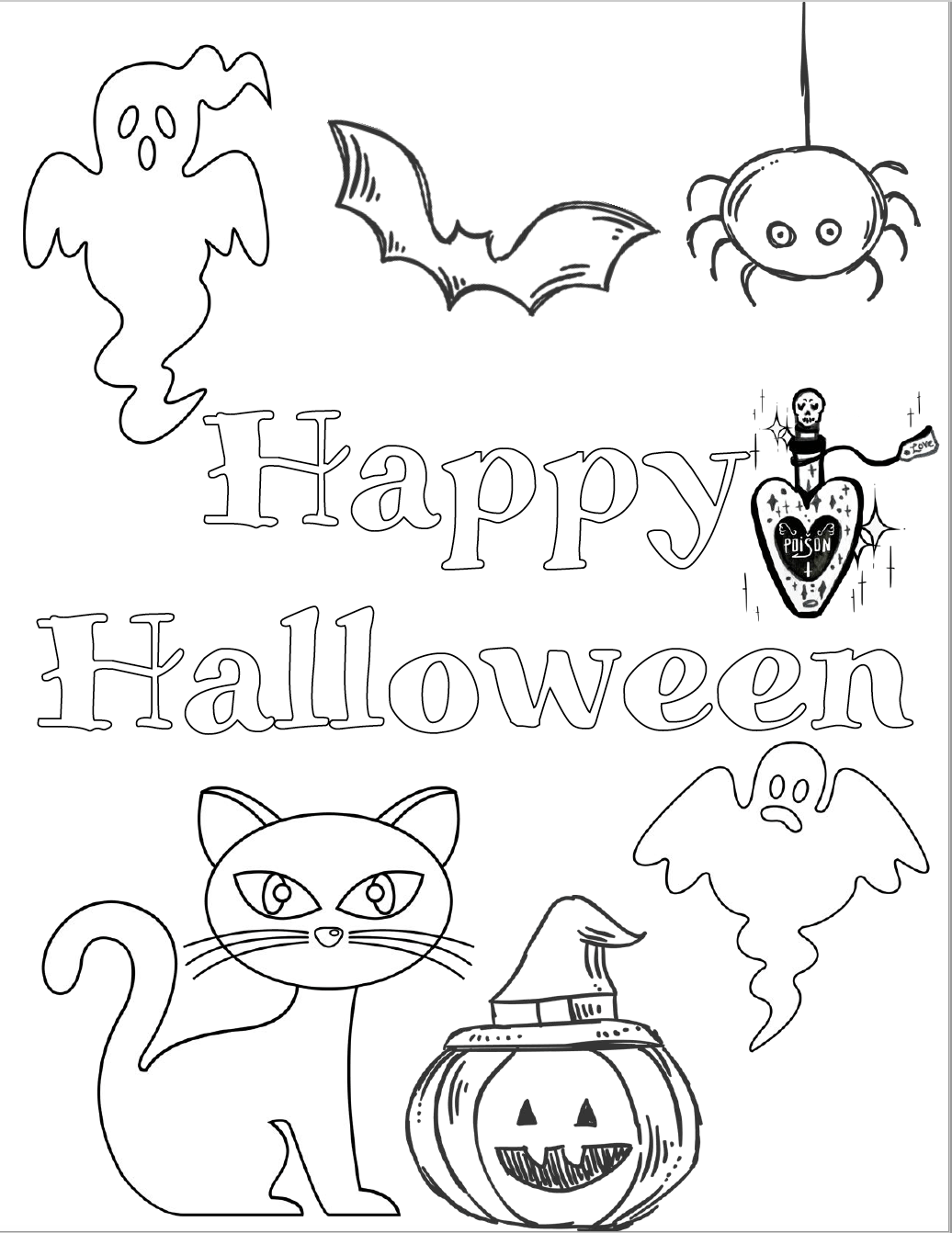 36 Enjoy Halloween Coloring Pages - Creative Fun 1