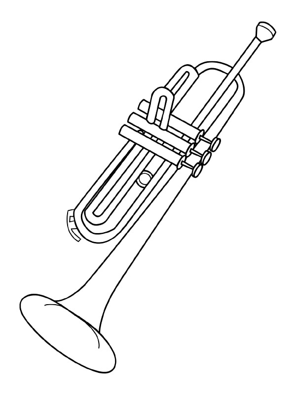 36 Free Instrument Coloring Pages Printable Music 11