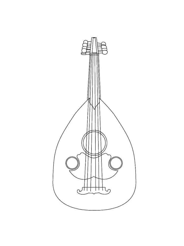 36 Free Instrument Coloring Pages Printable Music 12