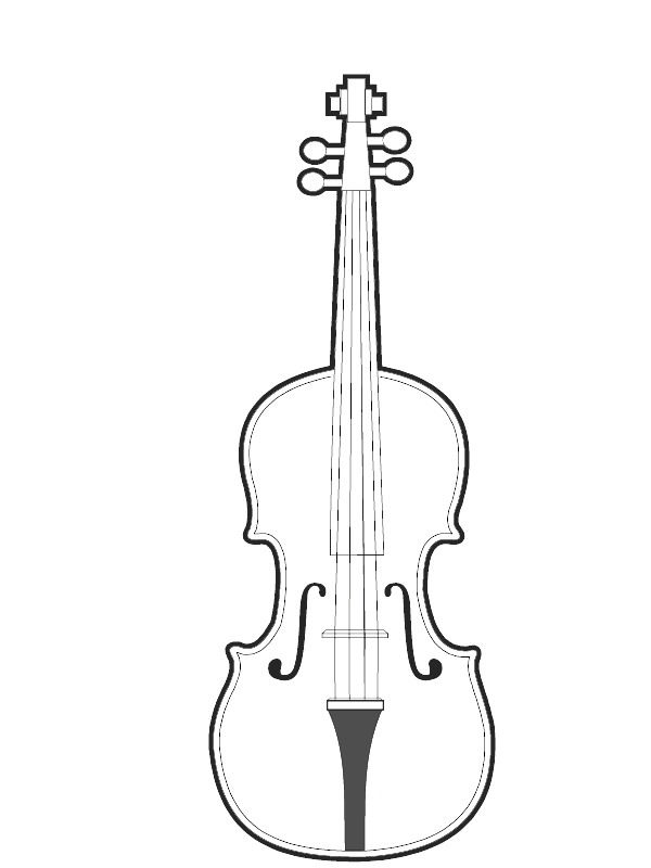 36 Free Instrument Coloring Pages Printable Music 19