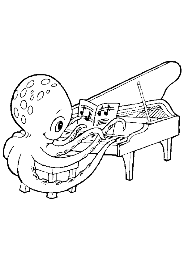 36 Free Instrument Coloring Pages Printable Music 22