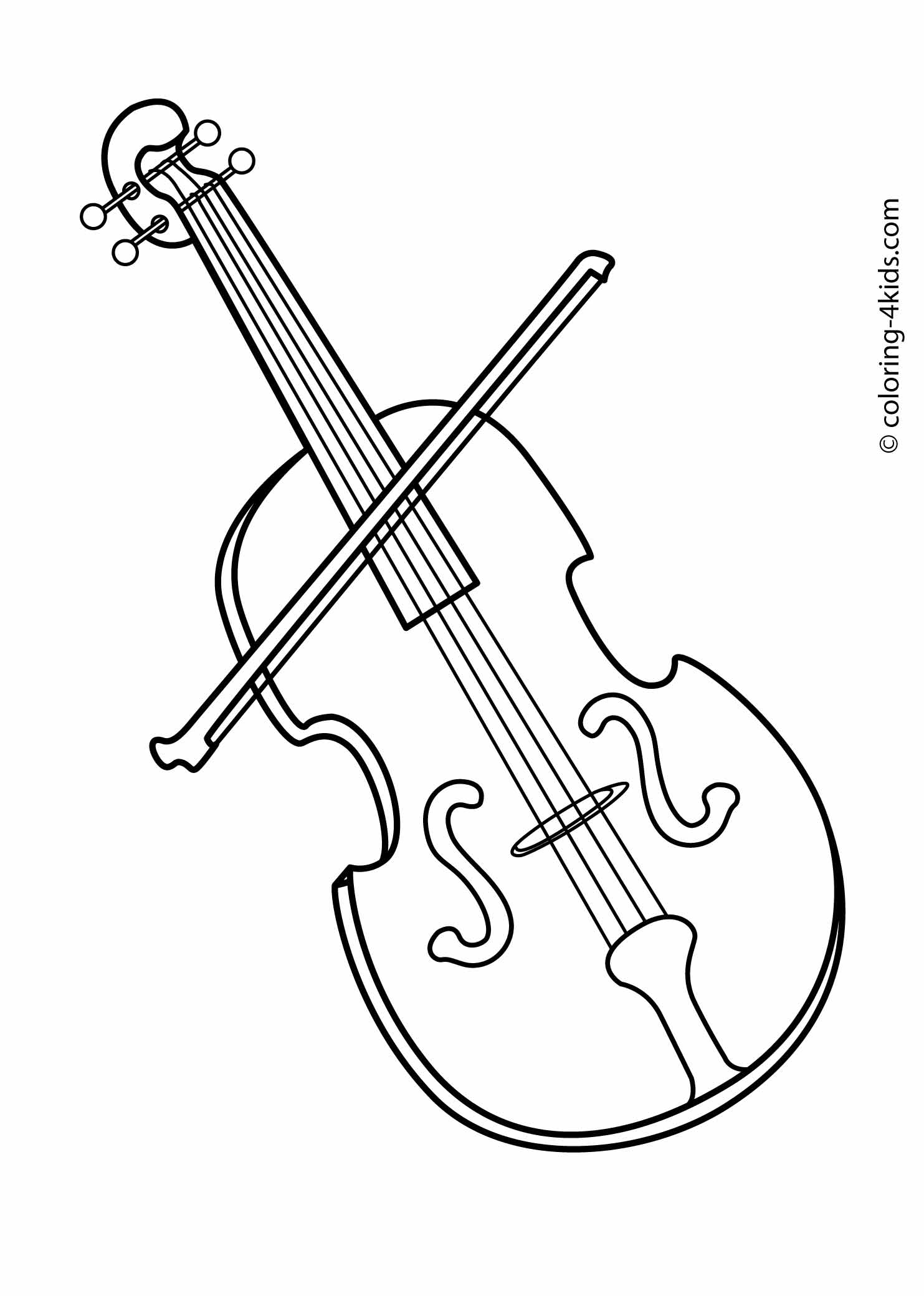 36 Free Instrument Coloring Pages Printable Music 24