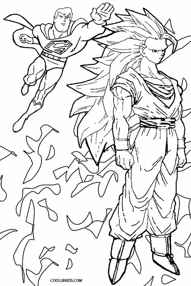 37 Goku Kaioken Coloring Pages Printable 20