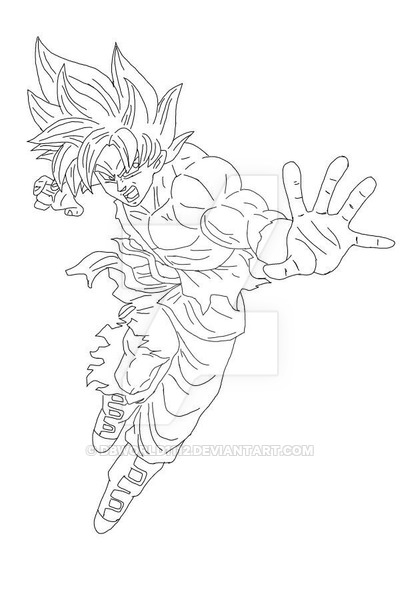 37 Goku Kaioken Coloring Pages Printable 31