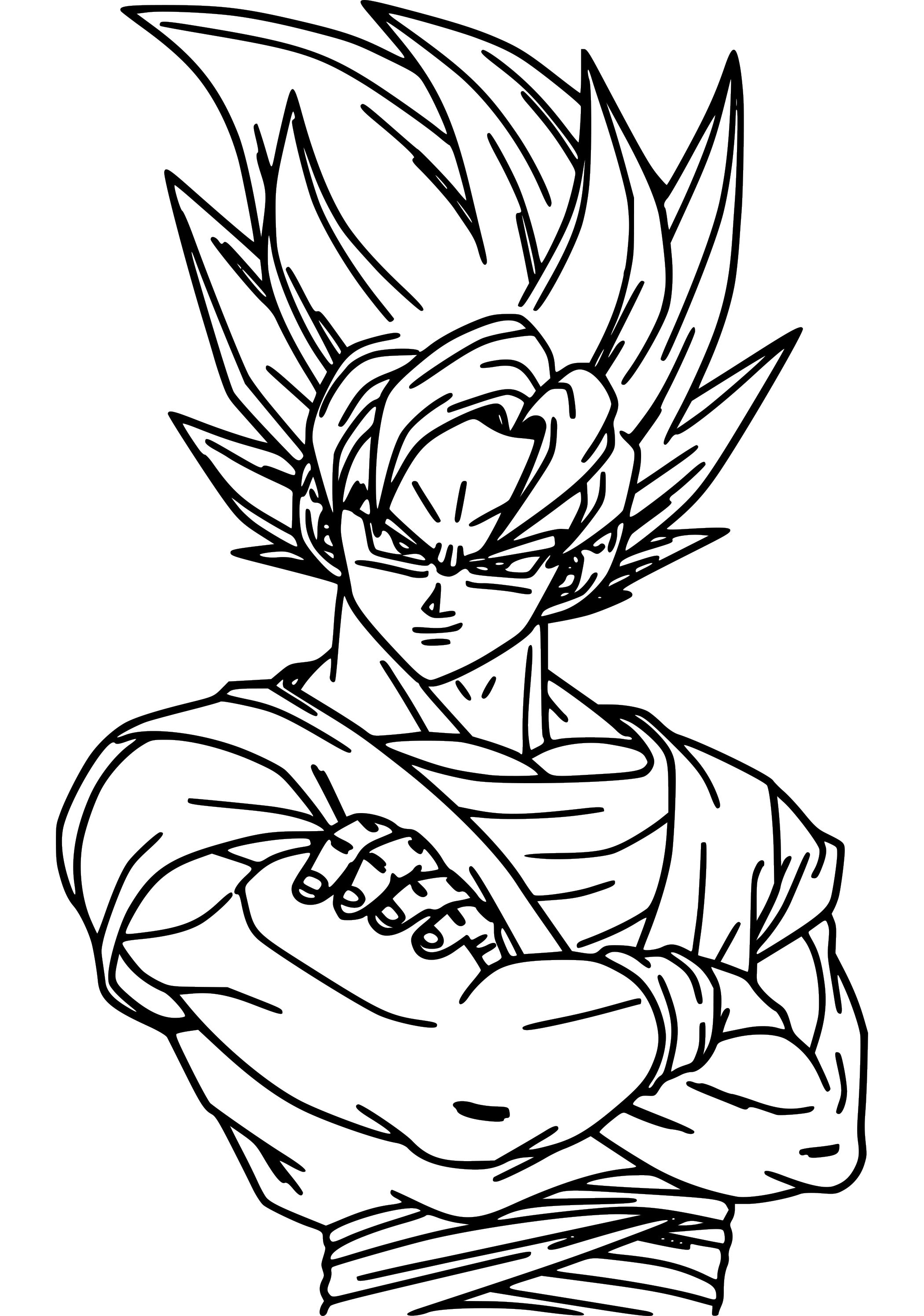 37 Goku Kaioken Coloring Pages Printable 4