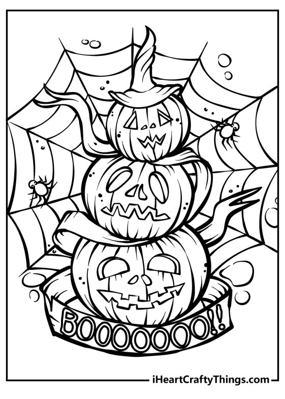 38 Premium Happy Halloween Coloring Pages for Kids 11