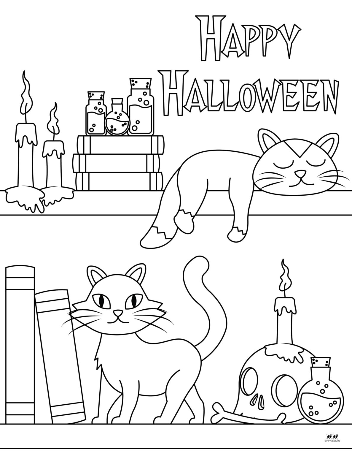 38 Premium Happy Halloween Coloring Pages for Kids 16