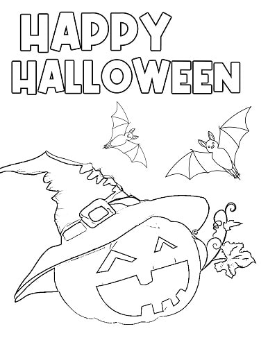 38 Premium Happy Halloween Coloring Pages for Kids 20