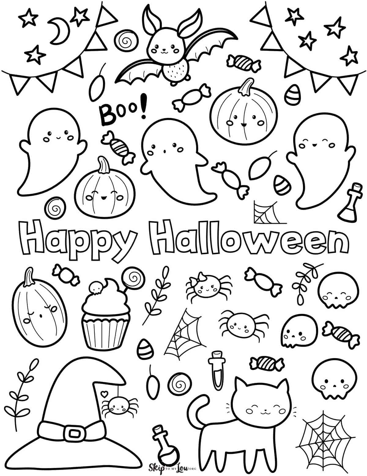 38 Premium Happy Halloween Coloring Pages for Kids 24