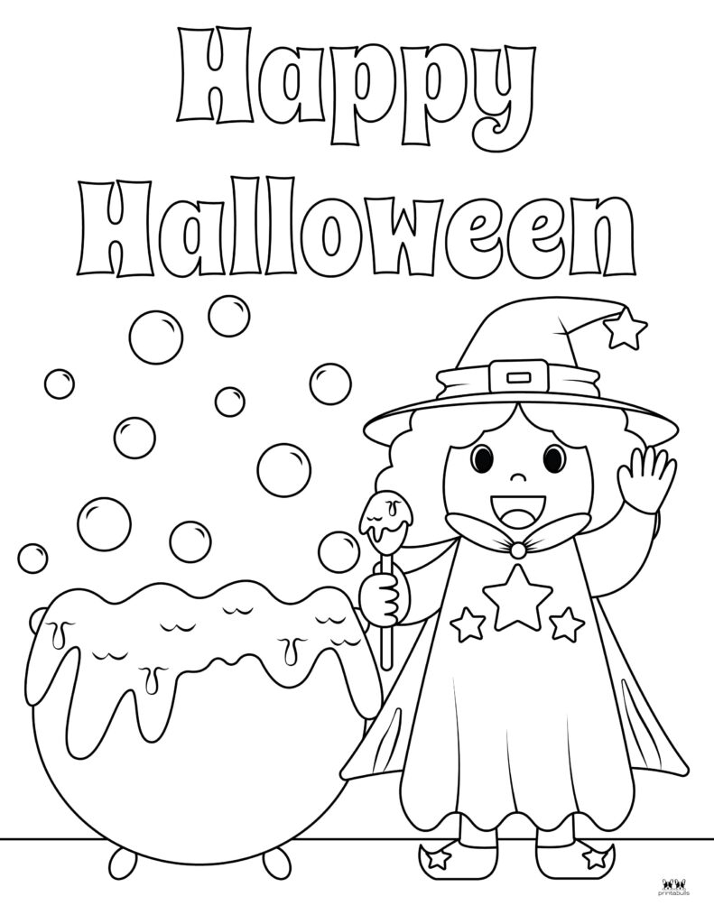 38 Premium Happy Halloween Coloring Pages for Kids 27