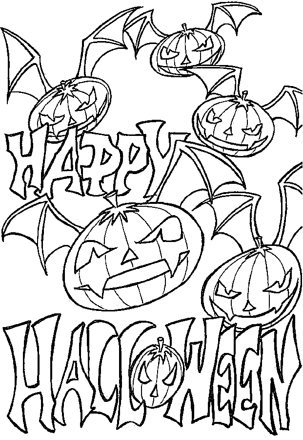 38 Premium Happy Halloween Coloring Pages for Kids 29