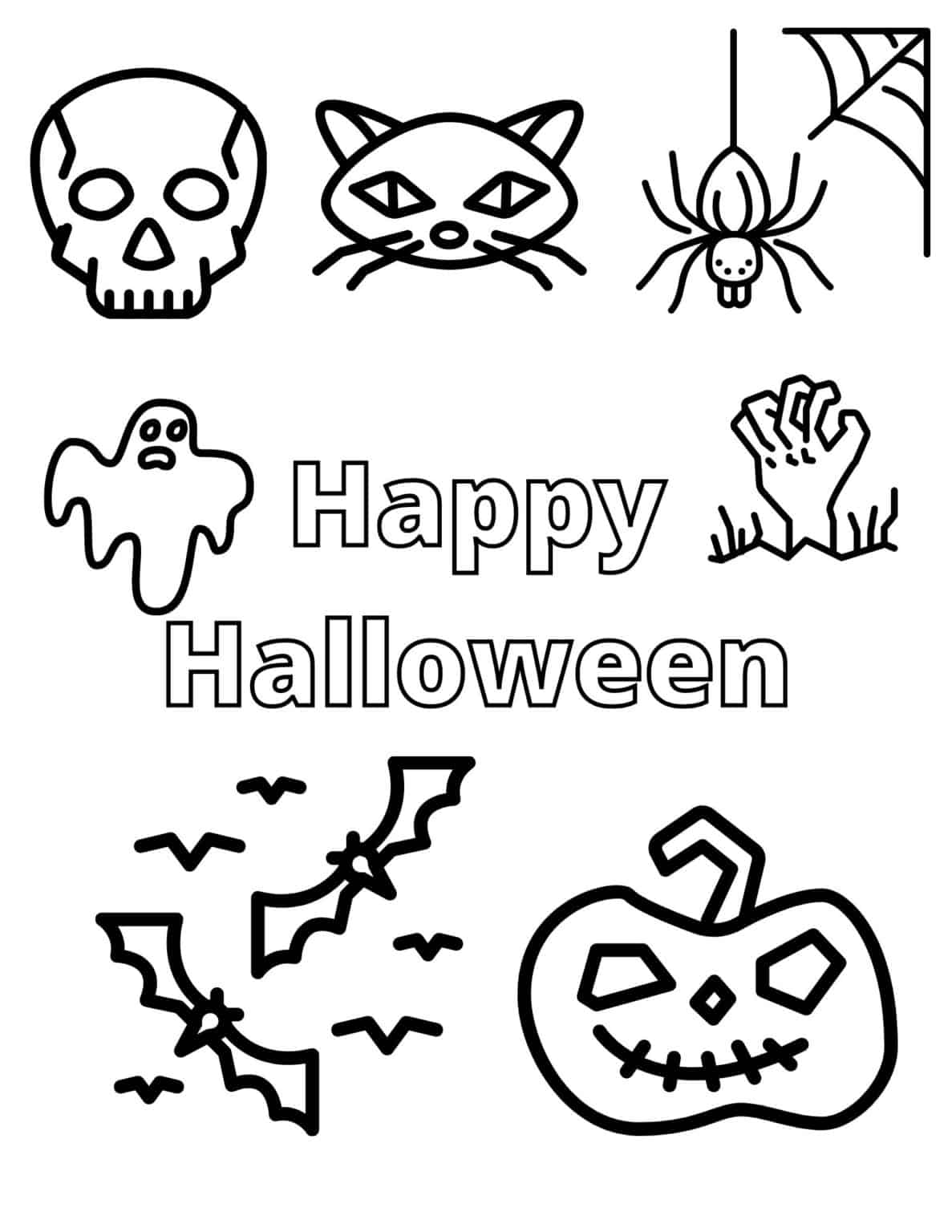 38 Premium Happy Halloween Coloring Pages for Kids 32