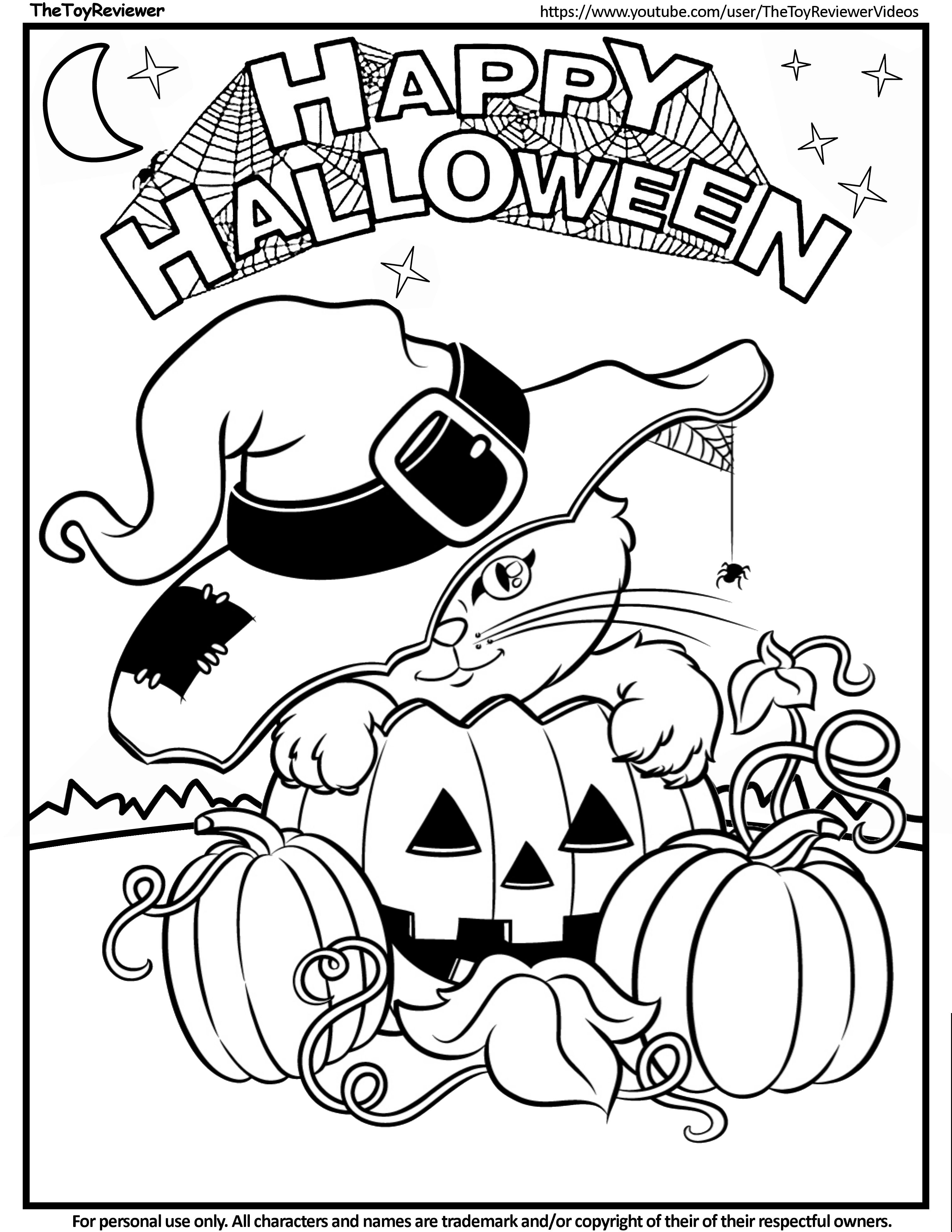 38 Premium Happy Halloween Coloring Pages for Kids 7